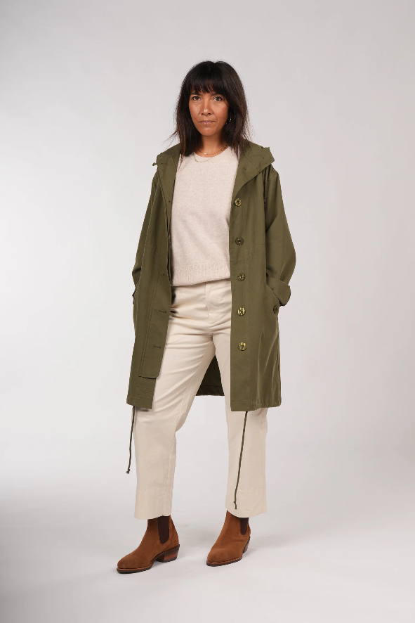 Montaigne - Isobel - Cotton Drill Anorak Parka OverCoat