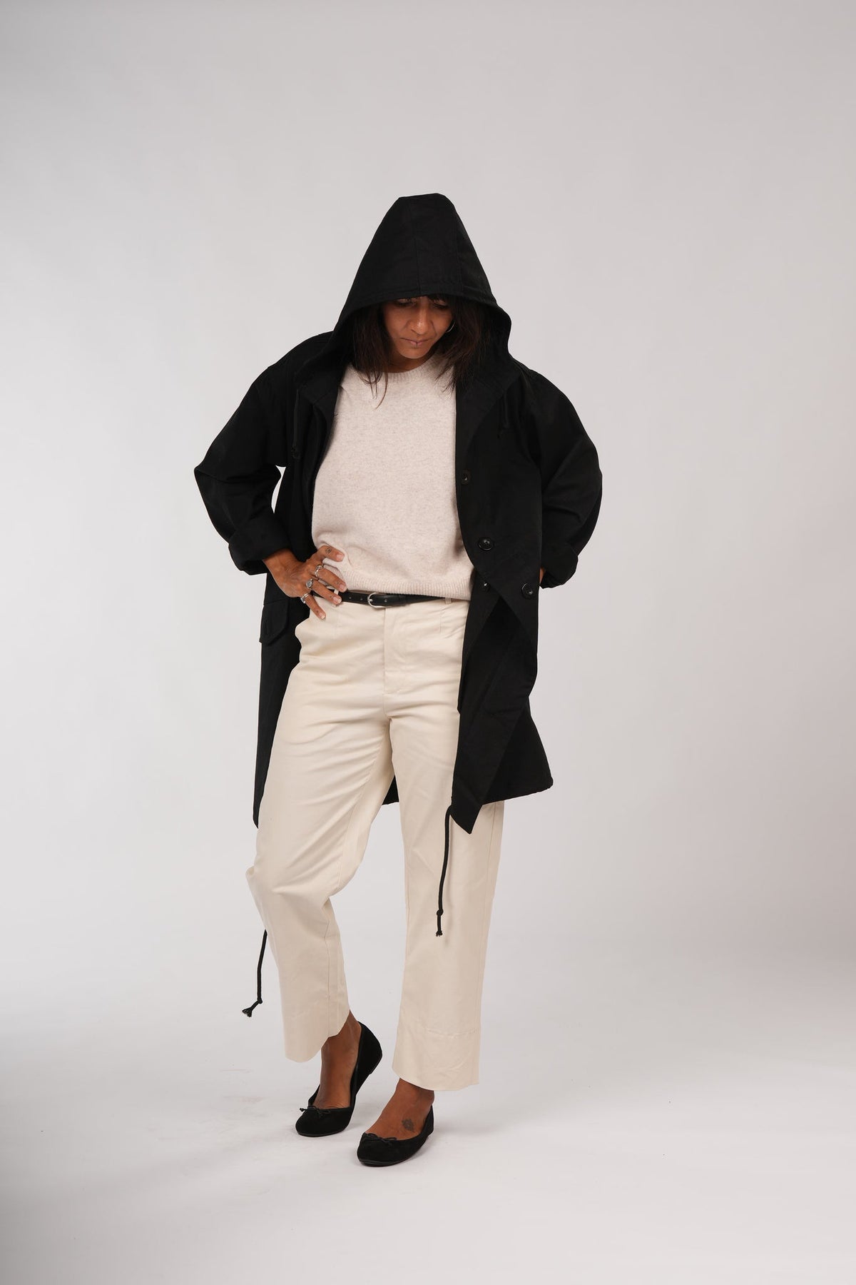 Montaigne - Isobel - Cotton Drill Anorak Parka OverCoat