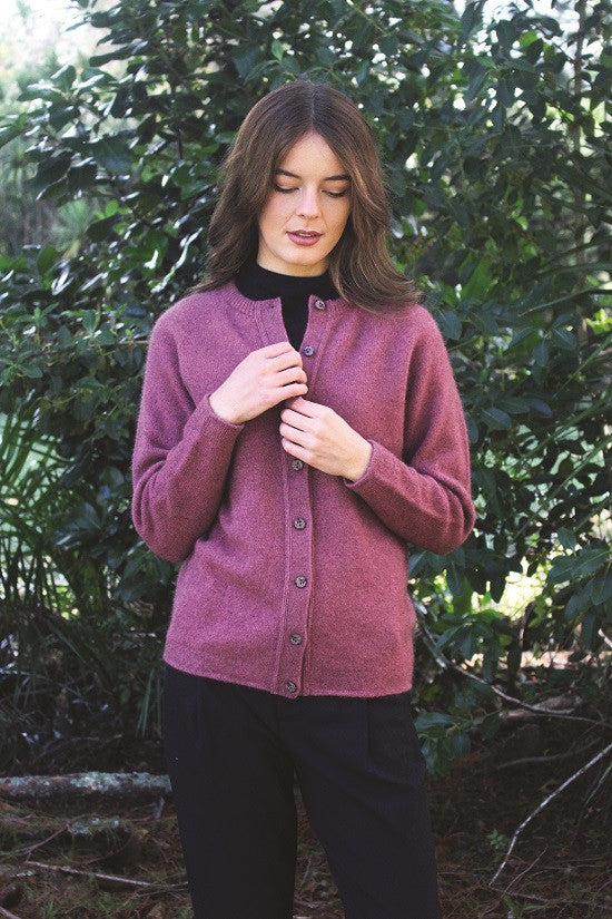 Lothlorian - Possum Merino Plain Button Cardigan