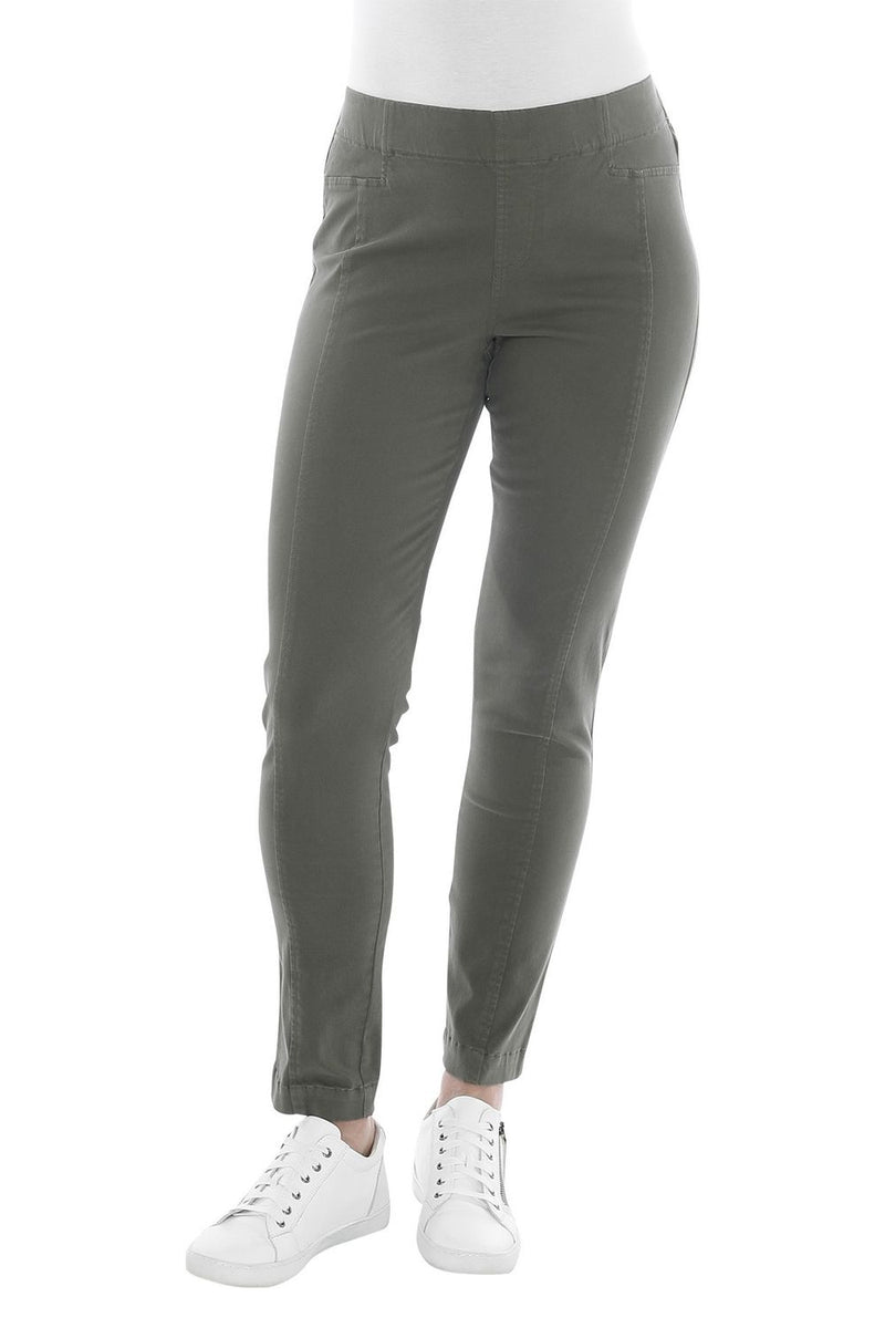 JUMP Clothing Luxury Seam Jegging - Khaki