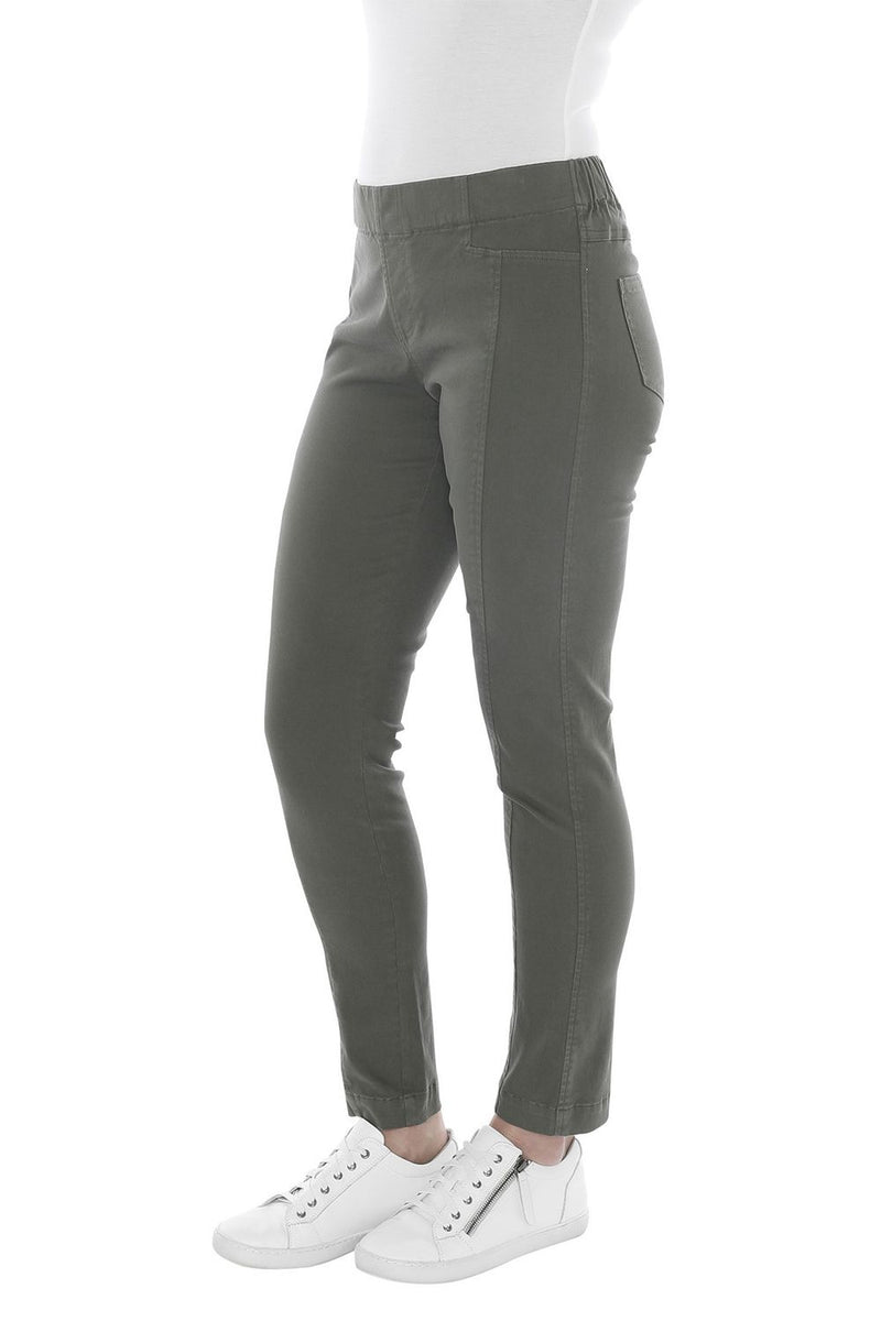 JUMP Clothing Luxury Seam Jegging - Khaki