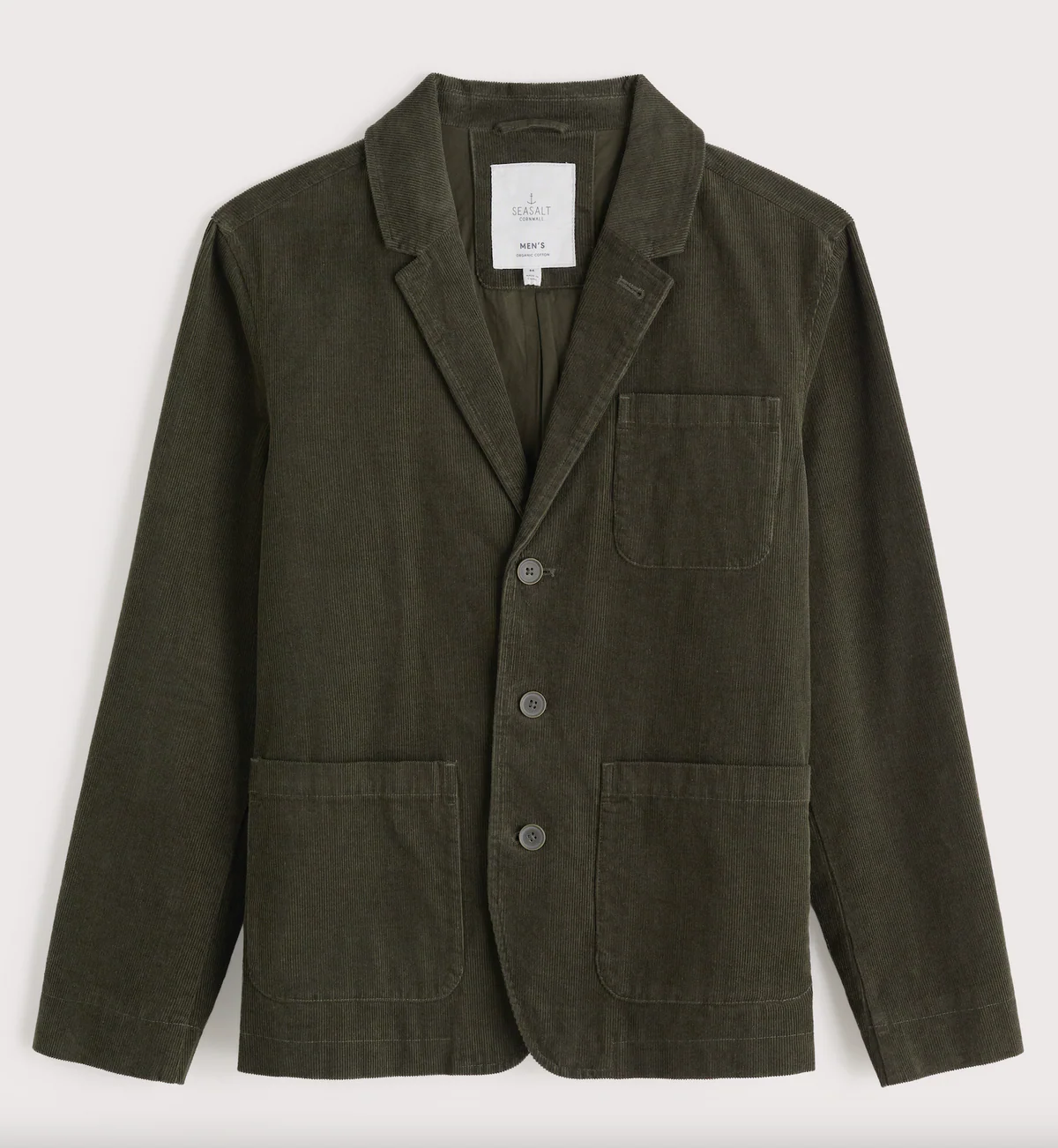 Seasalt Cornwall - Men's Plantsman Cord Blazer - Woodland
