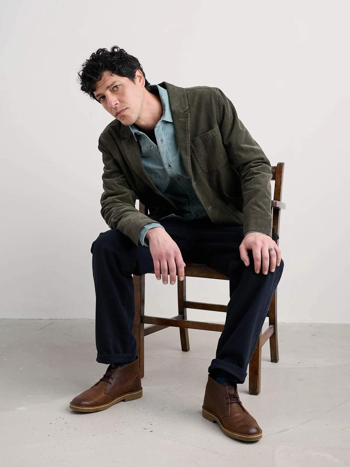Seasalt Cornwall - Men's Plantsman Cord Blazer - Woodland