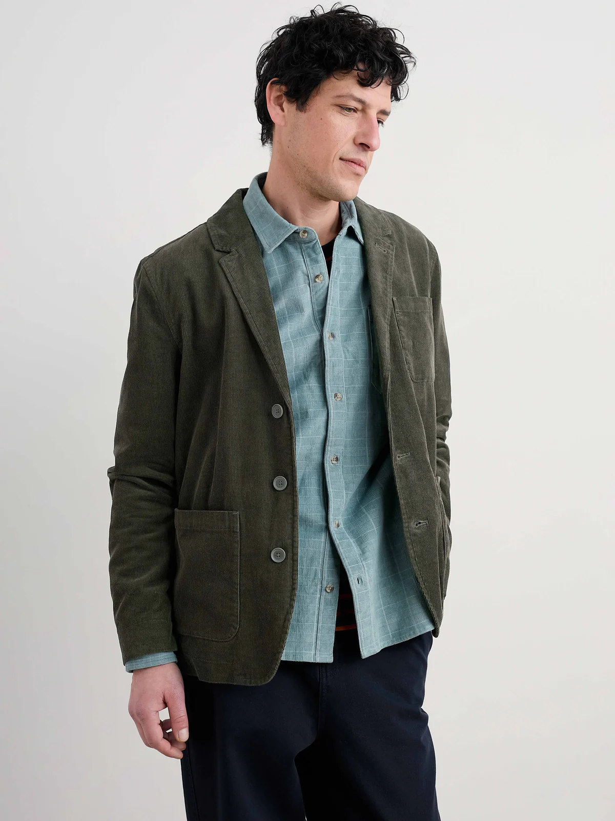 Seasalt Cornwall - Men's Plantsman Cord Blazer - Woodland