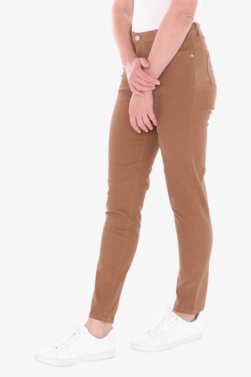 JUMP Clothing Luxery Detail Pocket Jean - Tobacco