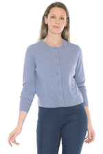 JUMP Clothing Womens Button Through Cardi - Seaside Marl