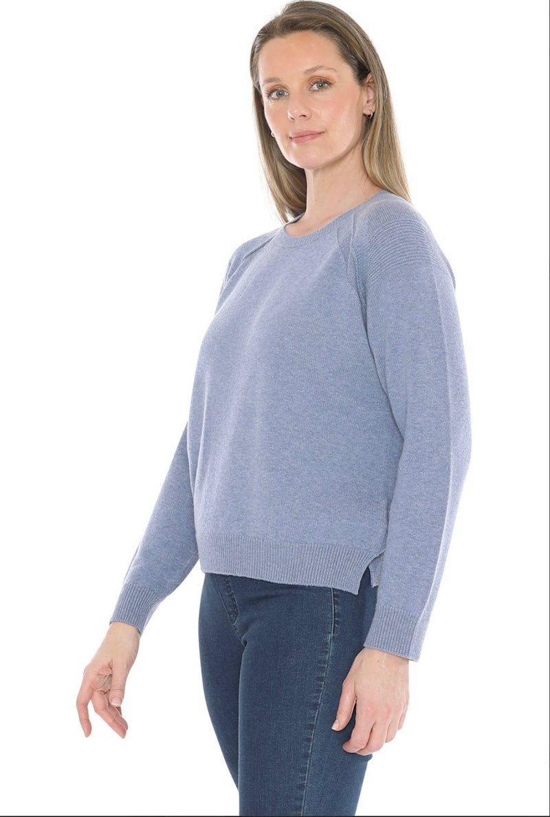 JUMP Clothing Detail Reglan Pullover - Seaside Marl