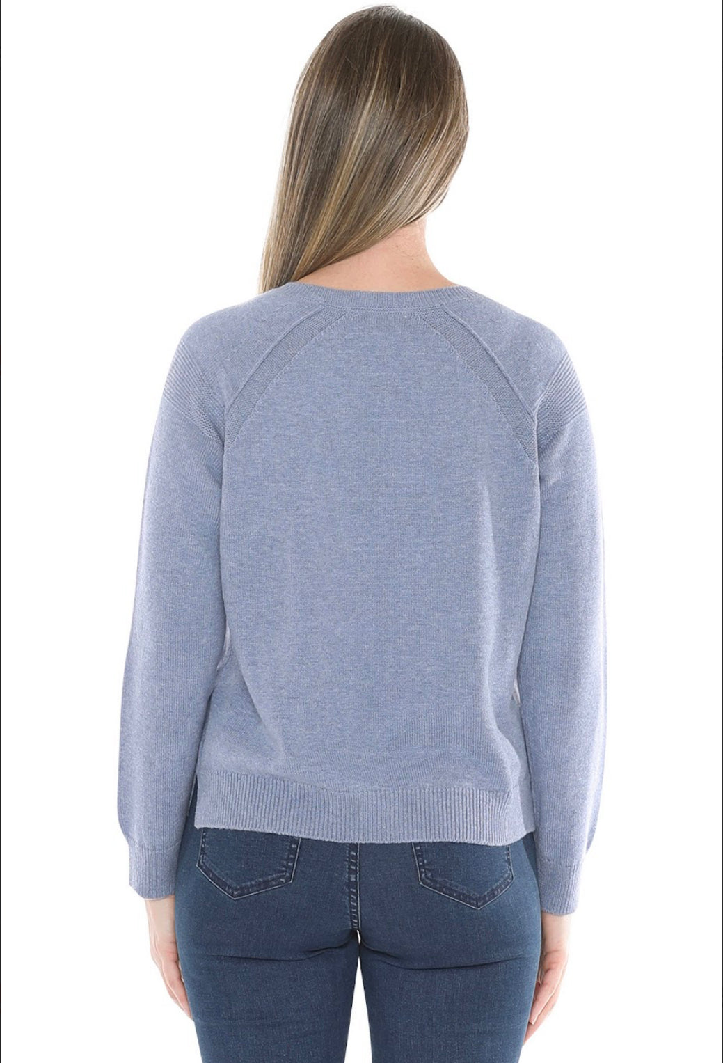 JUMP Clothing Detail Reglan Pullover - Seaside Marl