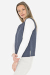 JUMP Clothing Cable Vest - Indigo Marl
