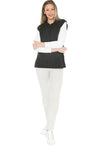 JUMP Clothing Womens Shaker Stitch Vest - Charcoal