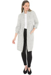 JMP Clothing Luxe Long Cardigan - Silver