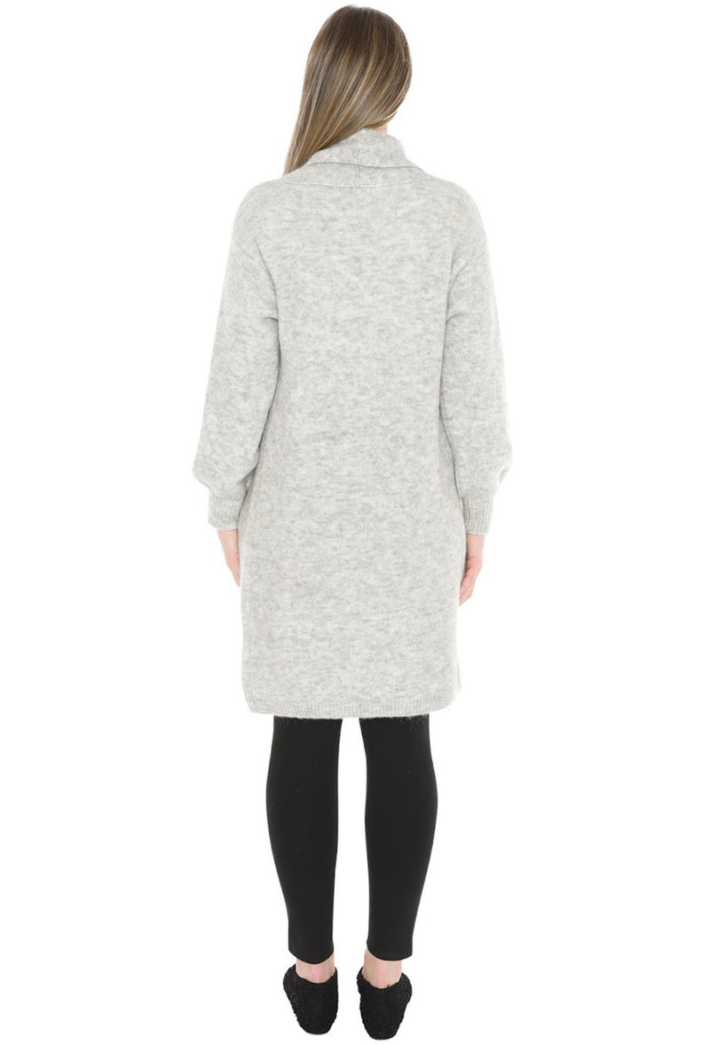 JMP Clothing Luxe Long Cardigan - Silver