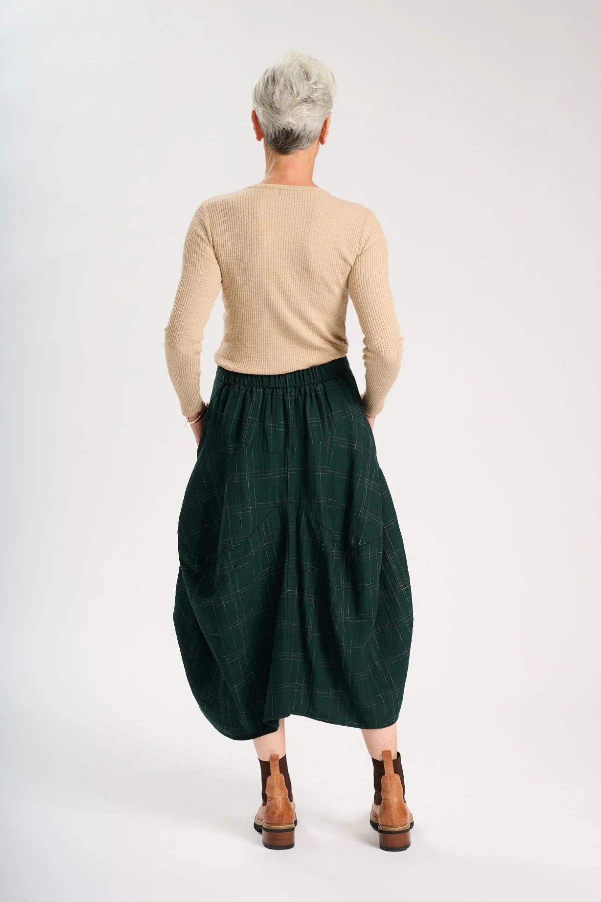Olga De Polga - Milwaukee Cadiz - Midi Cotton Skirt - Green