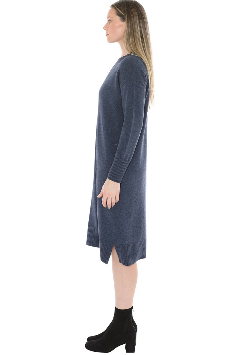 JUMP Clothing Seam Detail Dress - Indigo Marl
