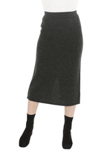 JUMP Clothing Pull On Knit Skirt - Charcoal