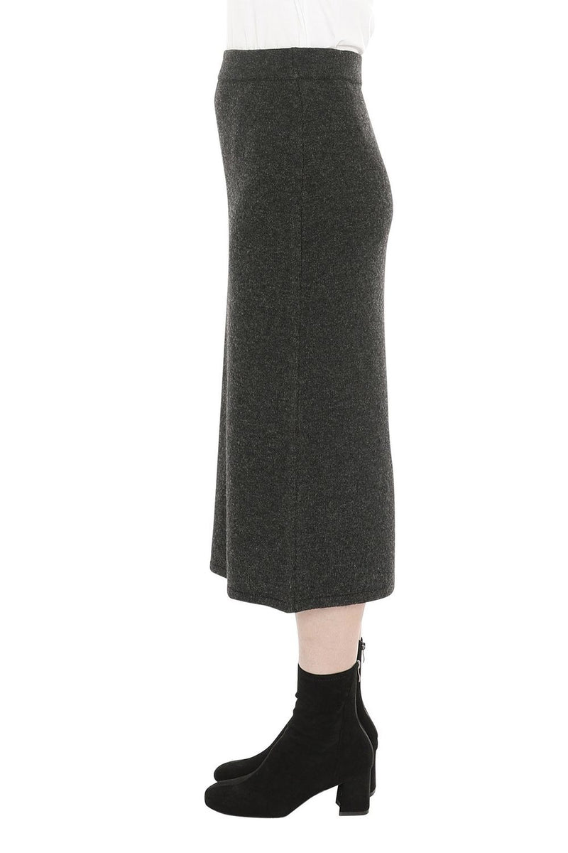 JUMP Clothing Pull On Knit Skirt - Charcoal