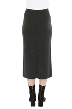 JUMP Clothing Pull On Knit Skirt - Charcoal