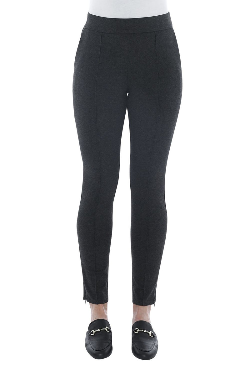 JUMP Clothing Mrl Ponte Slim Pant - Charcoal Mrl