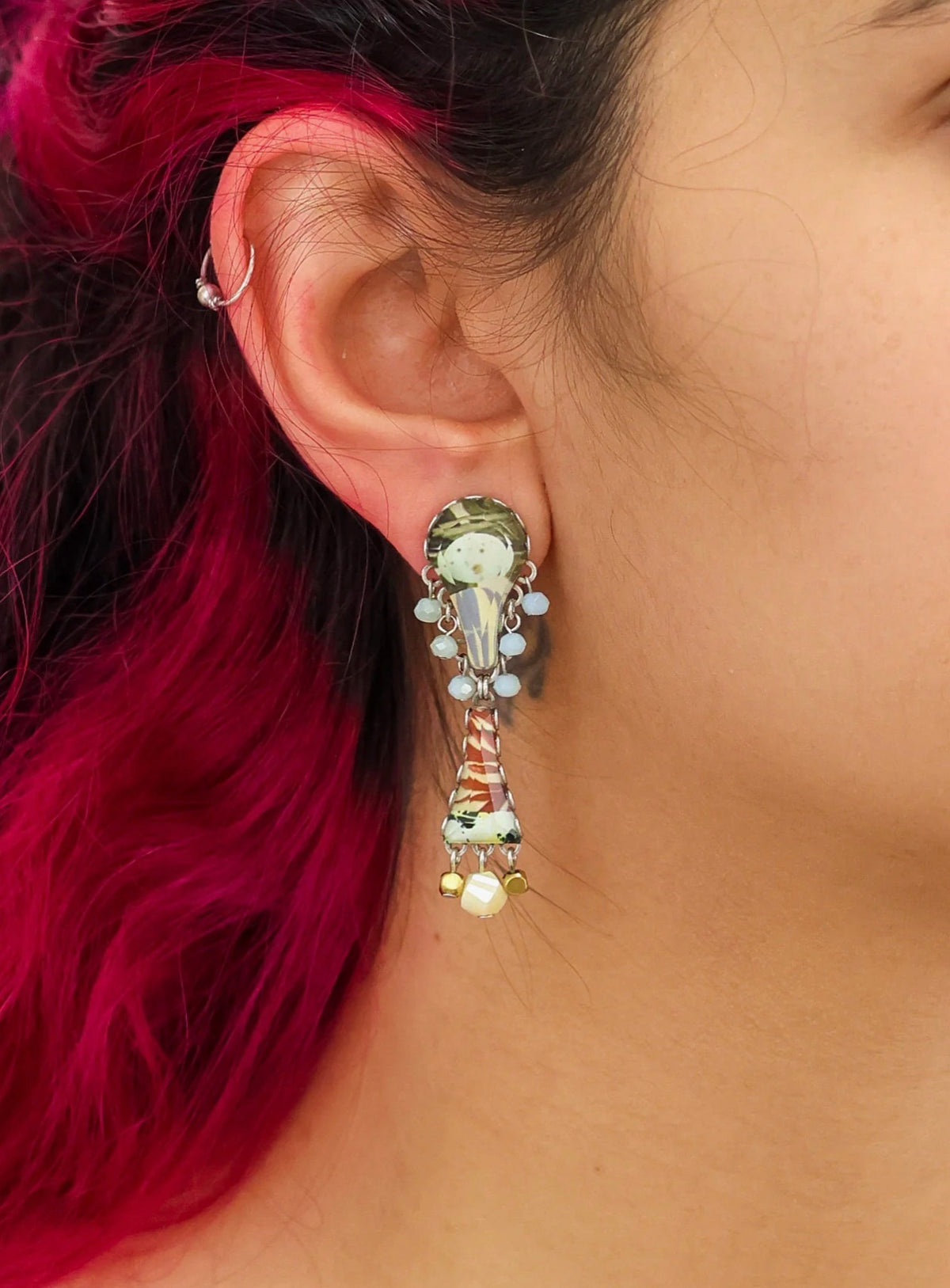 AYALA BAR - Glass Hanging Earrings - Neptune's Garden Muzuka