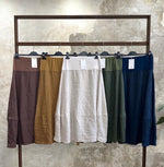 Mandorle 3/4 Balloon Italian Linen Skirt - Various Colours