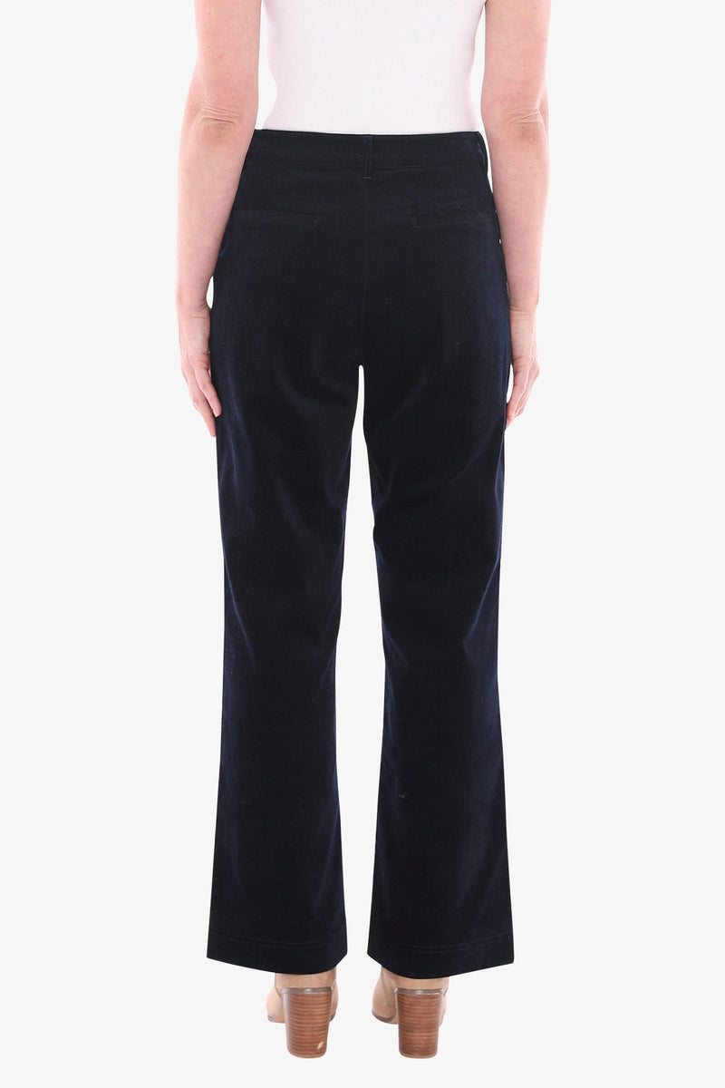 JUMP Clothing Patch Pocket Velour Pant - Ink