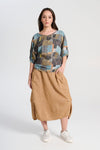 Olga De Polga ‘Milwaukee Haven’ Wool/Linen Skirt - Mustard
