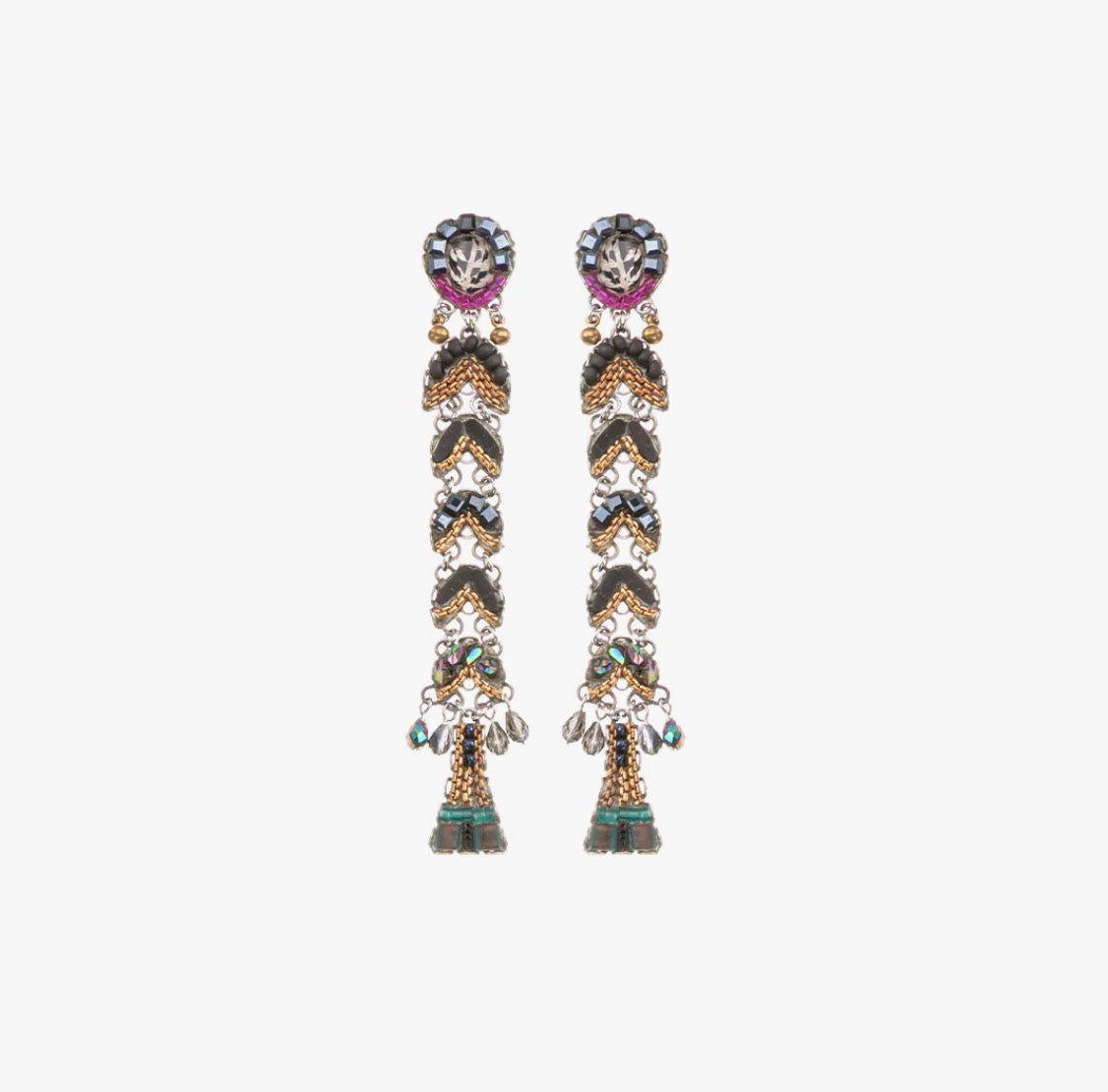 AYALA BAR - Classic Earrings - Obsidian Black Pitch
