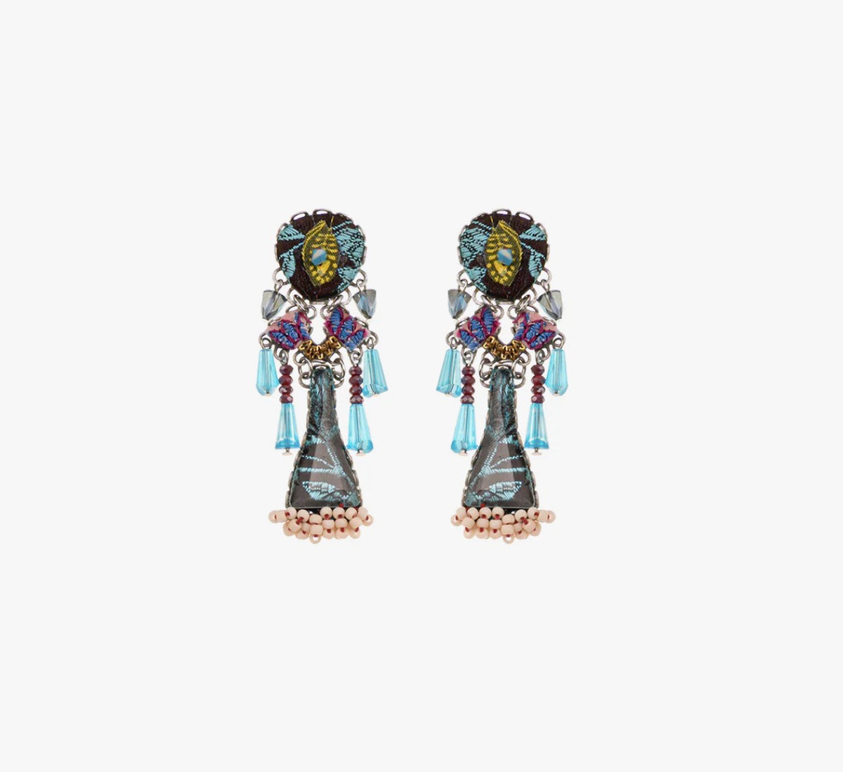 AYALA BAR - Designer Beaded Earrings - Summer Skies Star