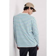 Seasalt Cornwall - Men's 'Sailor' Shirt-Mini - Breton Chalk Zennor