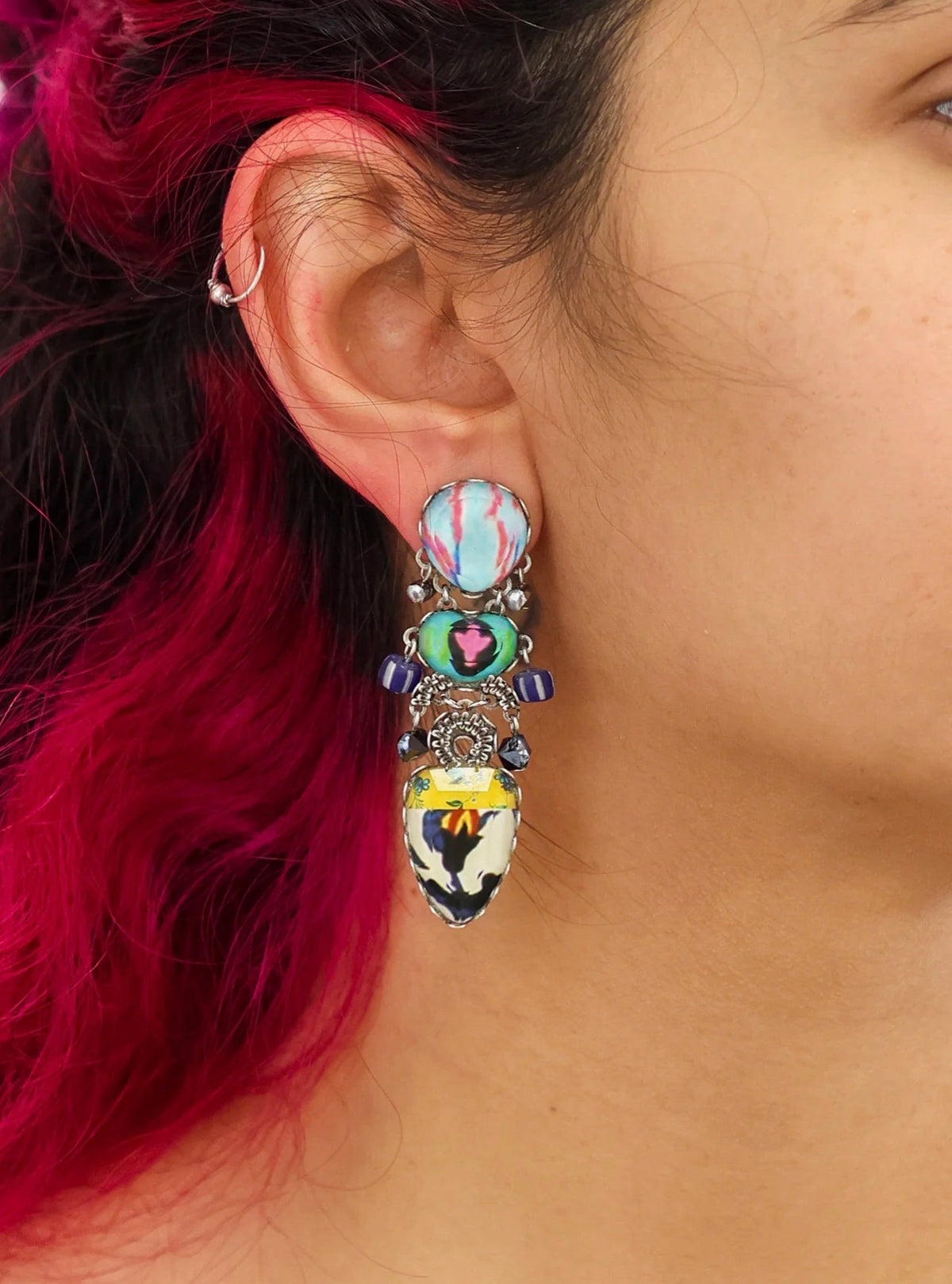 AYALA BAR - Handmade Colourful Earrings - Candy Twist Treat