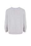 ‘Montreal’ Knit Angora Sweater - Silver Grey