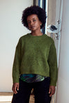 ‘Aspen’ Alpaca Knit Sweater - Moss