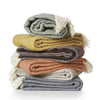 Klippan ‘Gooseye’ Recycled Lambs Wool Blanket - Various Colours