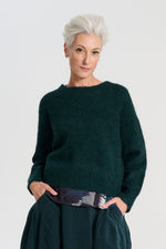 ‘Aspen’ Alpaca Knit Sweater - Teal