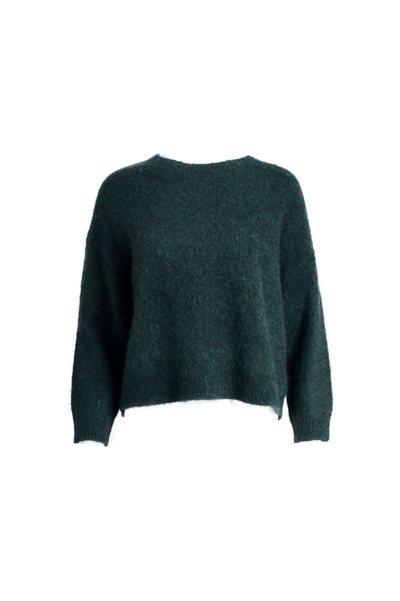 ‘Aspen’ Alpaca Knit Sweater - Teal