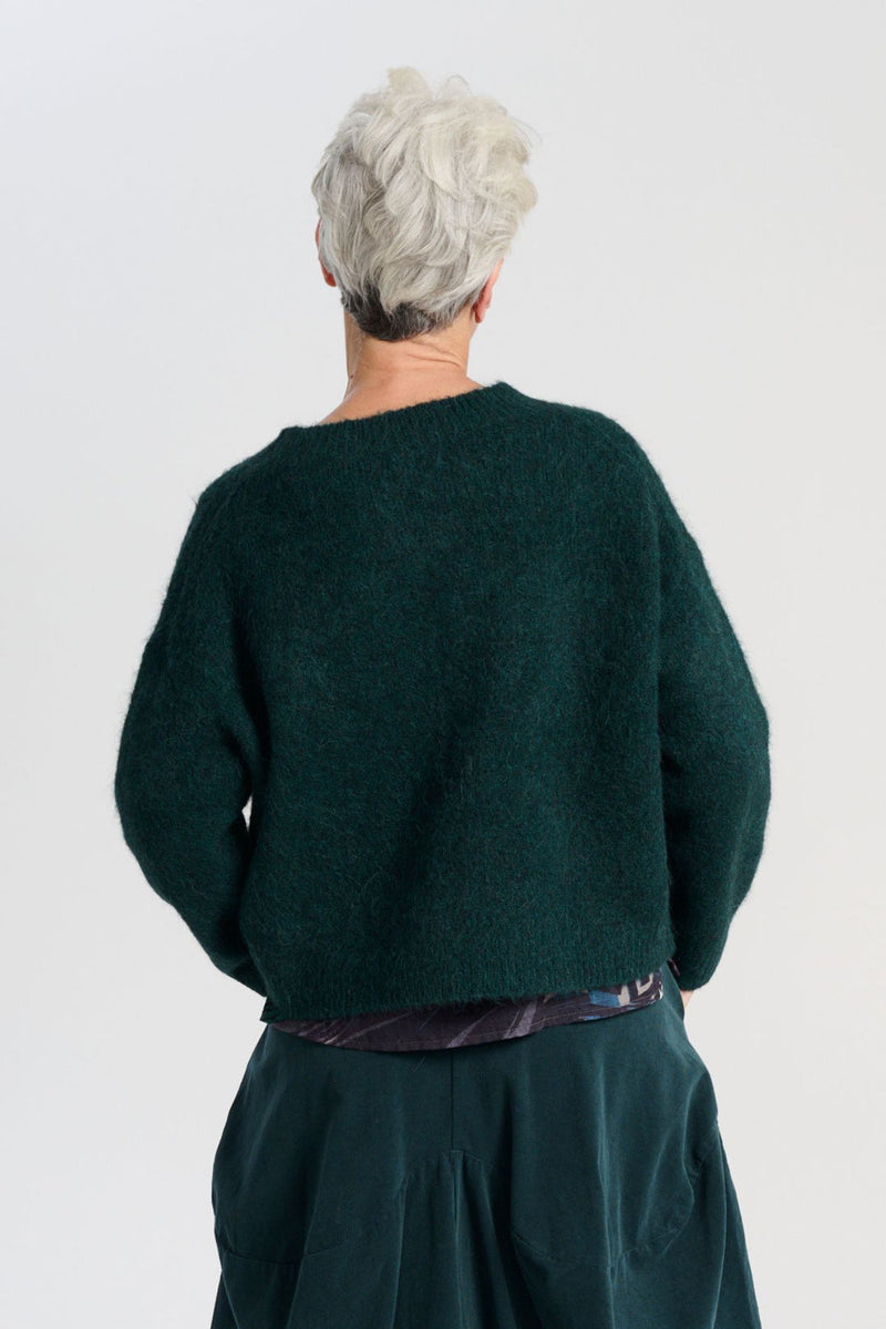 ‘Aspen’ Alpaca Knit Sweater - Teal