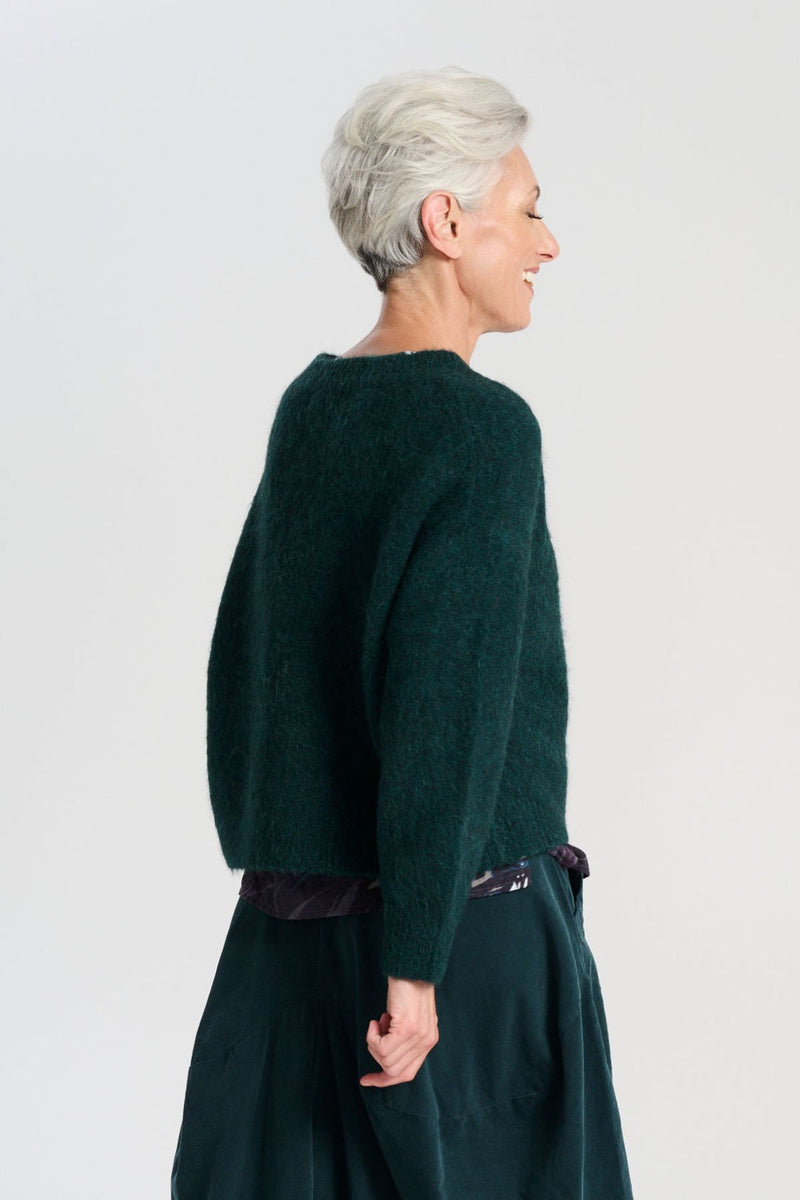 ‘Aspen’ Alpaca Knit Sweater - Teal