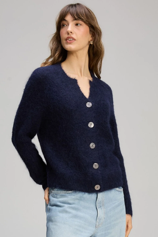 Zaket & Plover - Alpaca Cardi - Midnight