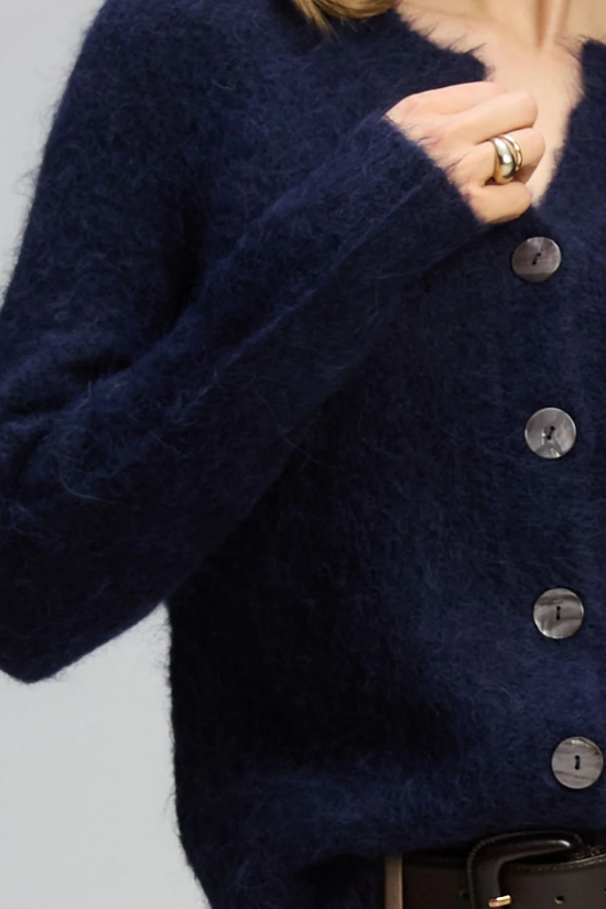 Zaket & Plover - Alpaca Cardi - Midnight