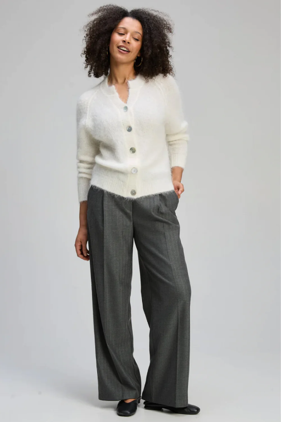 Zaket & Plover - Alpaca Cardi - White