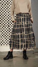 Imagine Fashion ‘Winston’ Cotton Skirt - Onyx