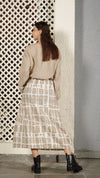 Imagine Fashion ‘Winston’ Cotton Skirt - Mocha