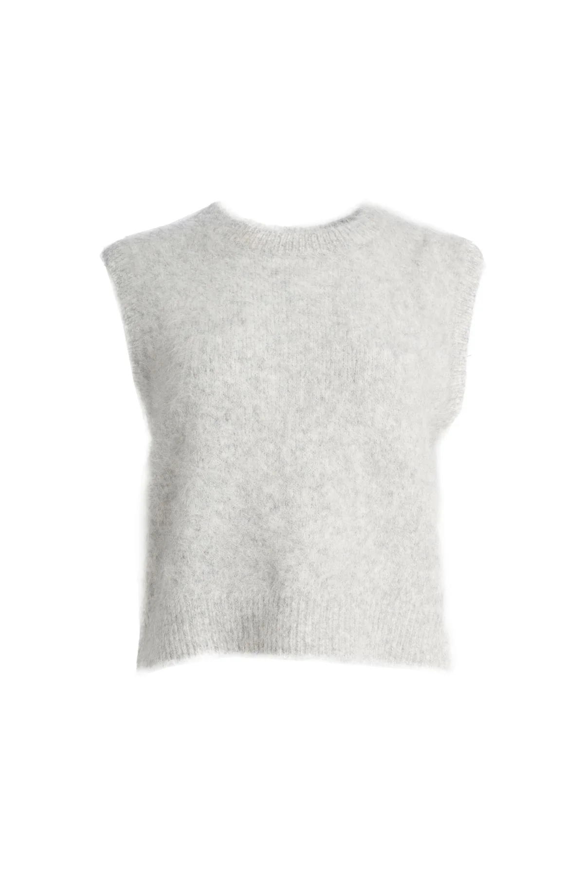 Olga De Polga - ‘Aspen’ Alpaca Knit Vest - Grey - LAST ONE - Size M/L