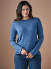 UIMI ‘Phoebe’ Jersey Crew Top Australian Merino Wool - Sapphire - LAST - Size L