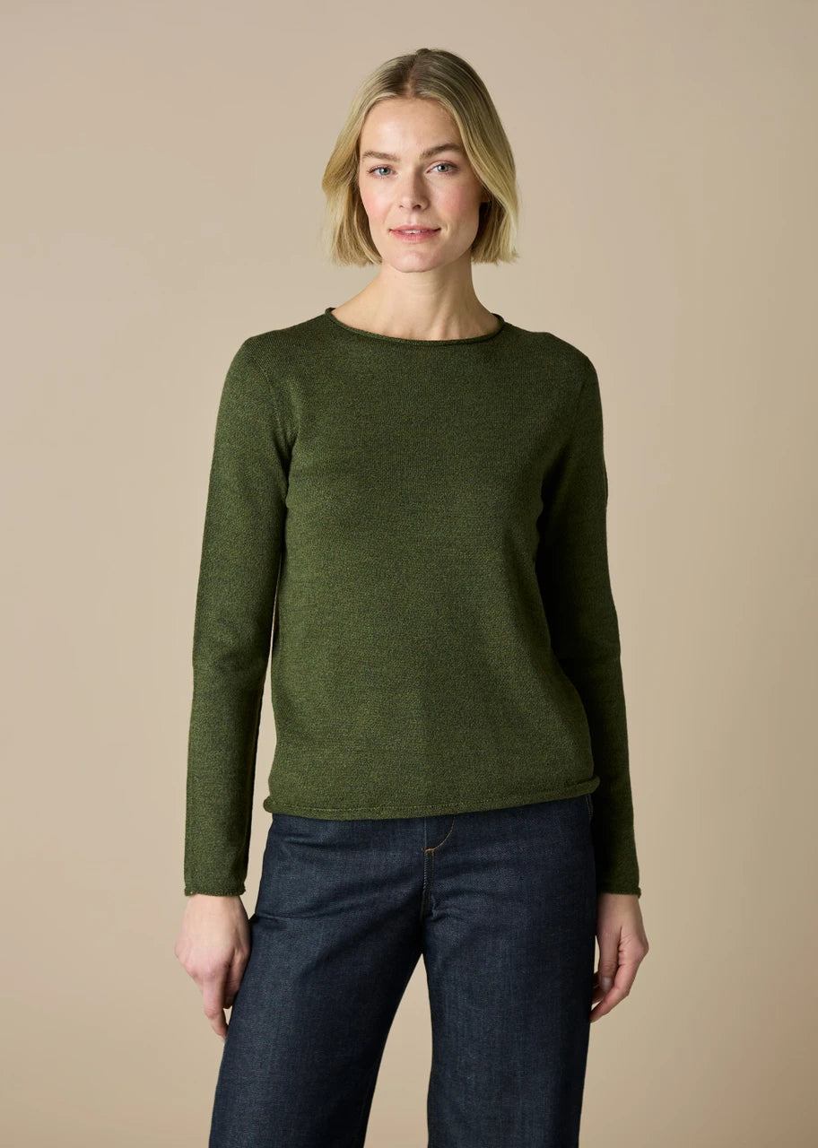 UIMI - Phoebe - Australian Merino Wool Jumper Top  - Moss
