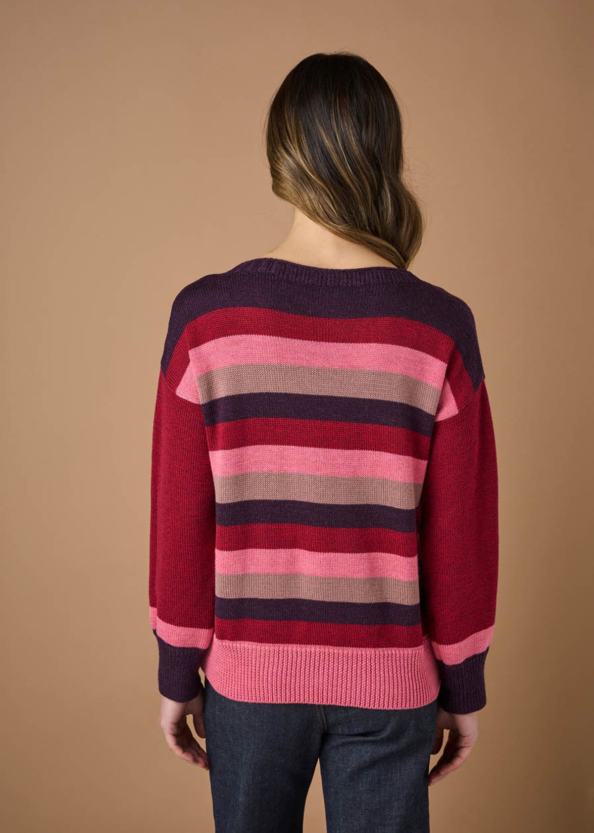 UIMI - ‘Clover’ Australian Merino Jumper - Ruby - LAST ONE - Size S