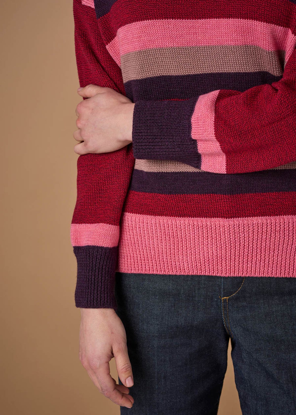 UIMI - ‘Clover’ Australian Merino Jumper - Ruby - LAST ONE - Size S