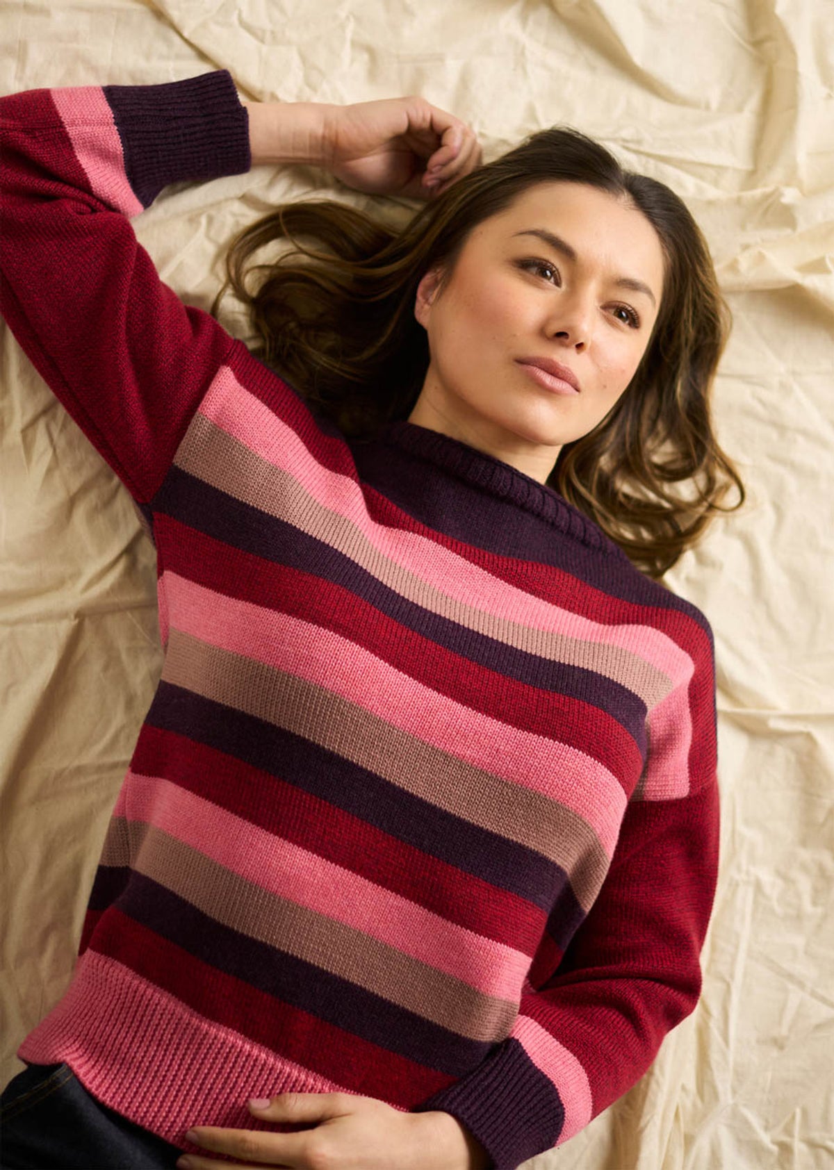 UIMI - ‘Clover’ Australian Merino Jumper - Ruby - LAST ONE - Size S