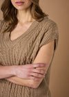 ‘Frida’ Australian Merino Vest - Cashew