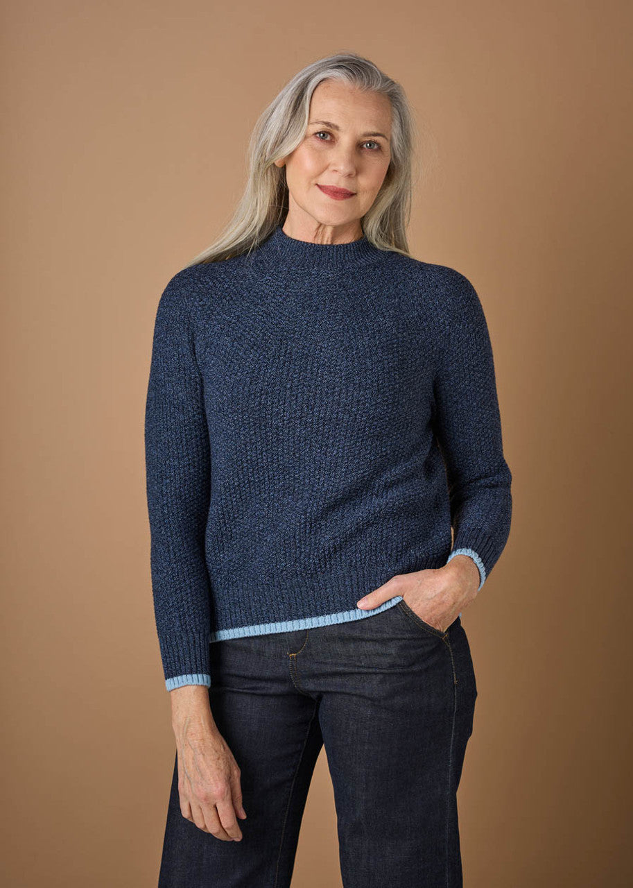 UIMI - ‘Honey’ Australian Merino Jumper - Denim - LAST ONE - Size L